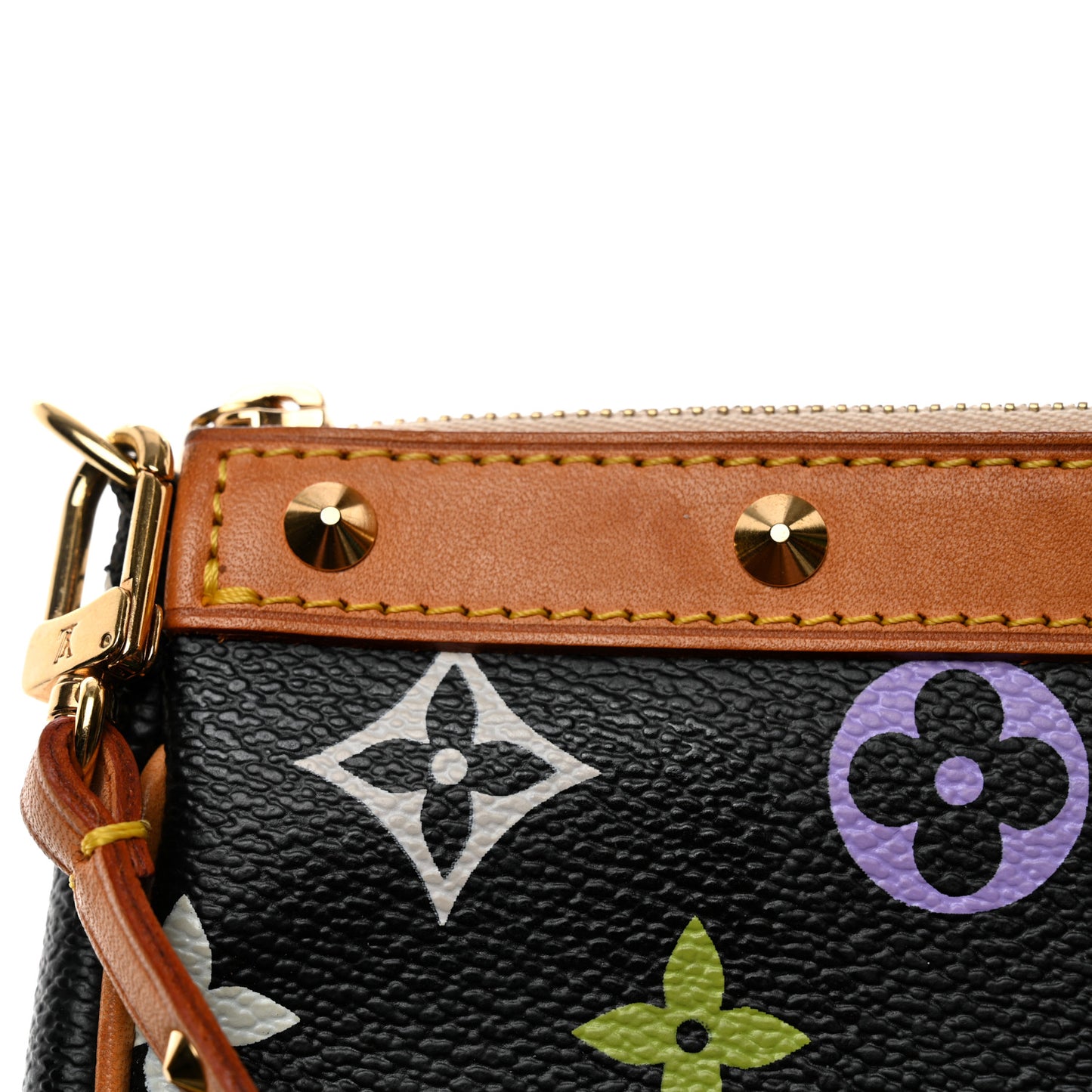 Monogram Multicolor Pochette Accessories Black