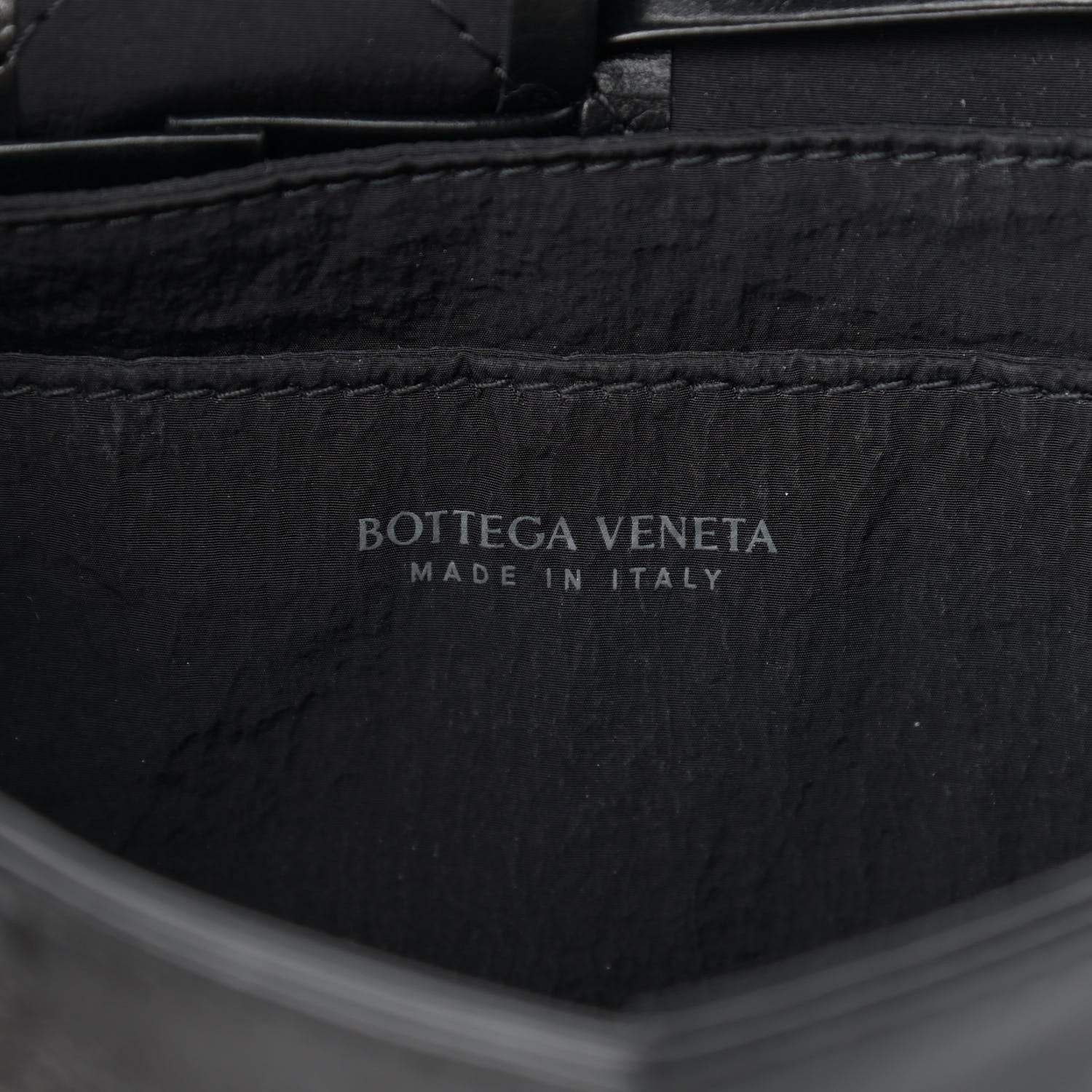 Bottega Veneta Paper Calfskin Intrecciato Cassette Belt Bag Black 6 of 8
