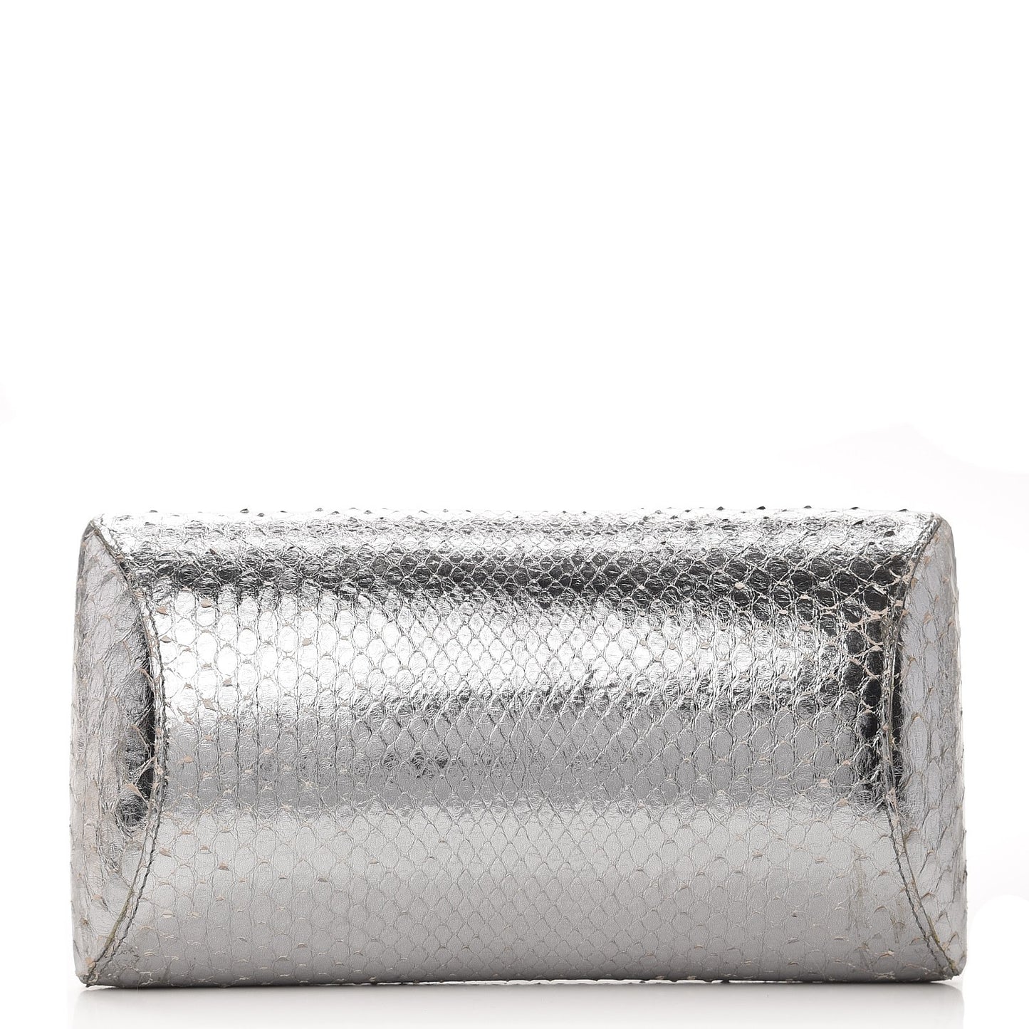 Python Clutch Silver