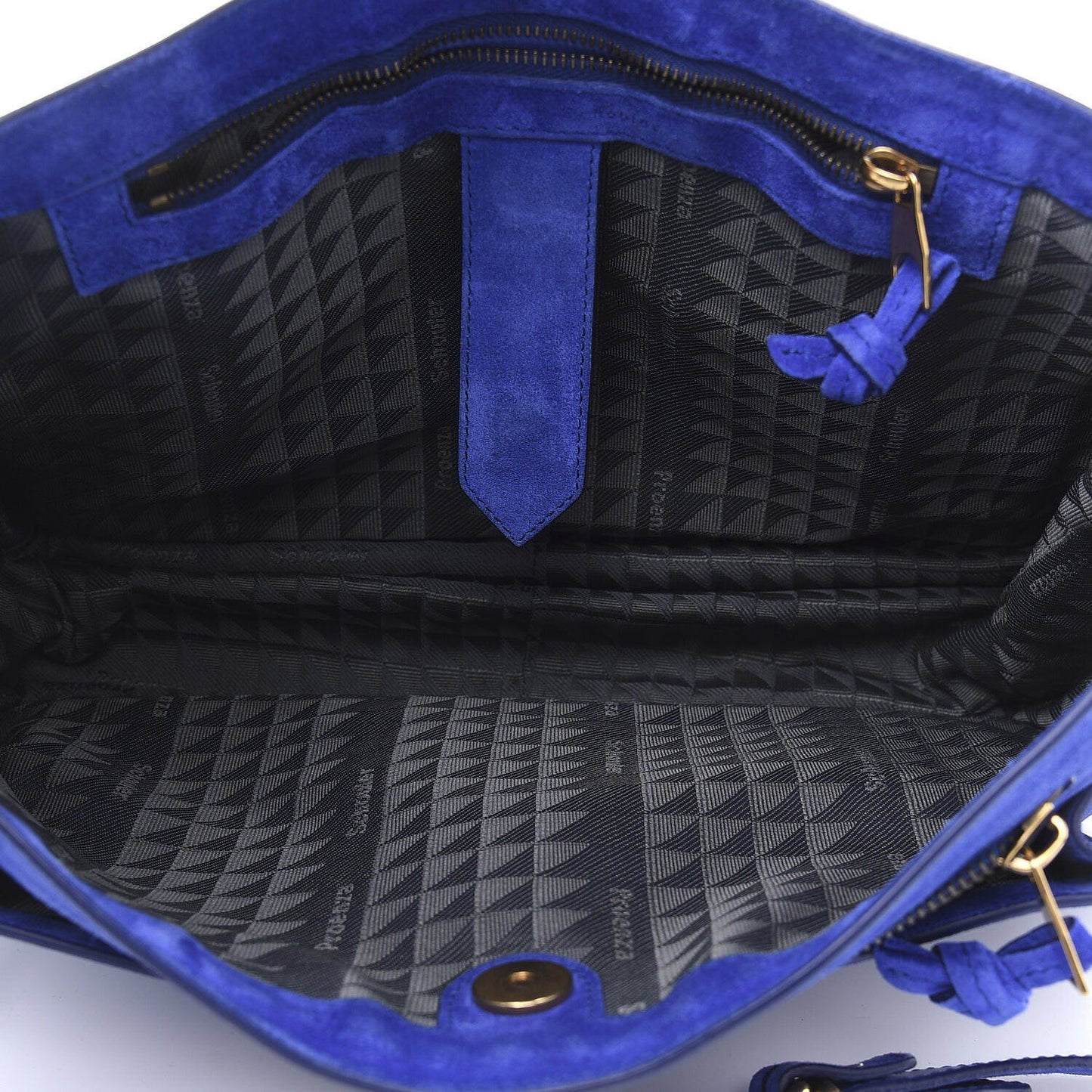 Suede PS1 Medium Satchel Royal Blue