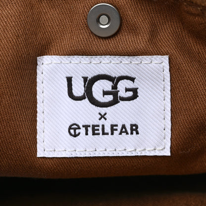 Telfar X UGG Suede Shearling Reverse Small Shopping Bag Natural 6 of 9