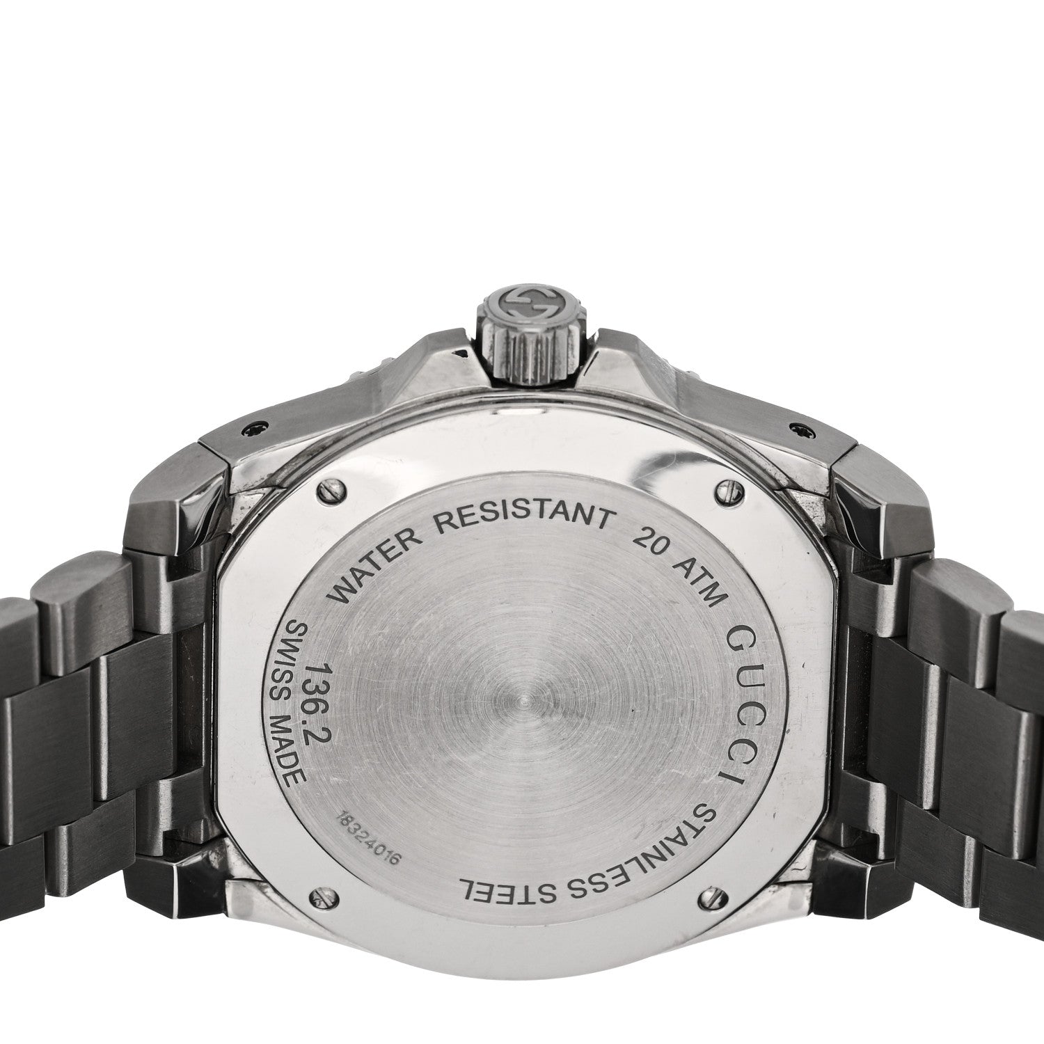 Gucci Stainless Steel 45mm Dive Quartz Watch Black 4 of 5