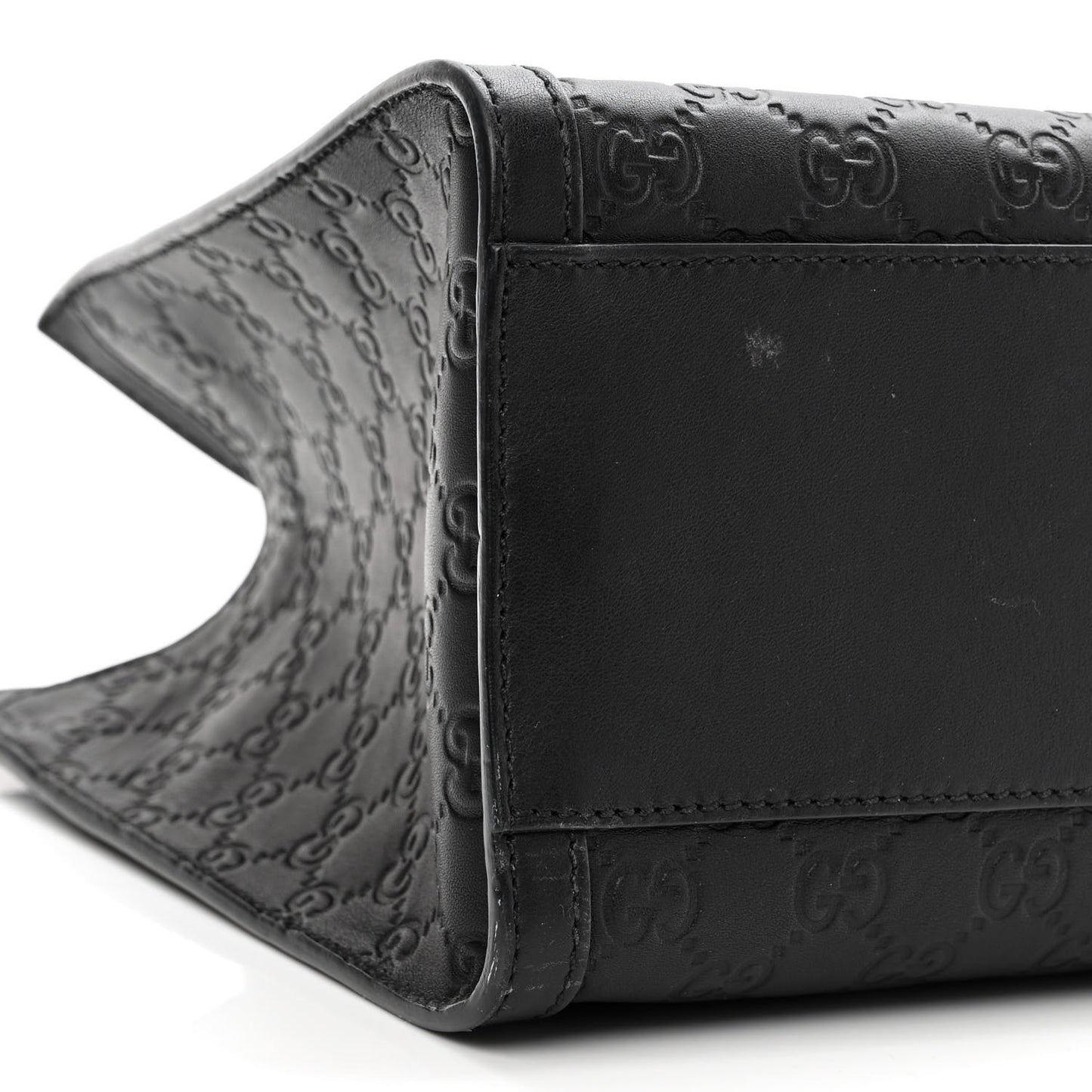 Guccissima Medium Padlock Tote Black