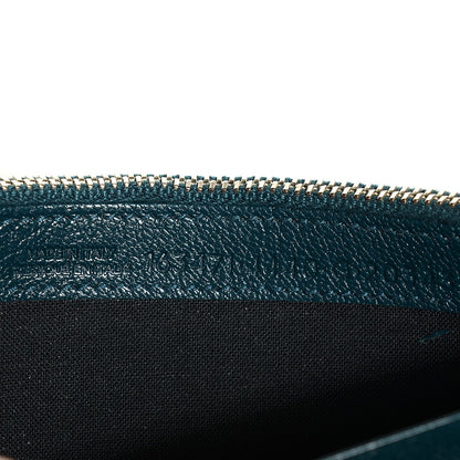 Balenciaga Chevre Metallic Edge Money Wallet Bleu Nuit 7 of 7