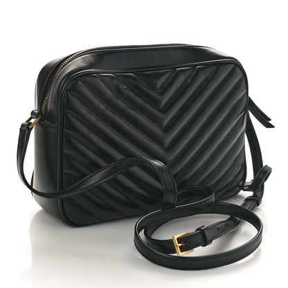 Saint Laurent Calfskin Matelasse Monogram Lou Camera Bag Black 3 of 8