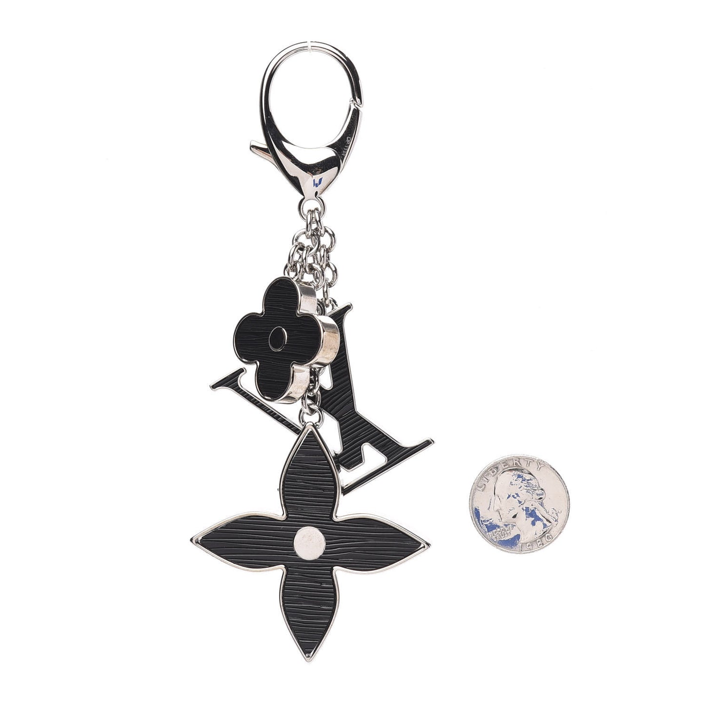 Electric Epi Fleur d'Epi Bag Charm Black