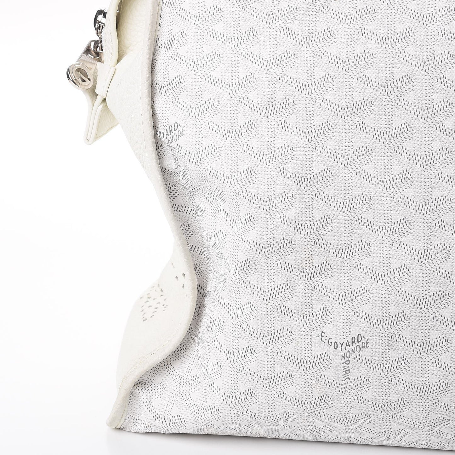 Goyardine Sac Hardy Pet Carrier PM White