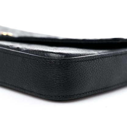 Louis Vuitton Empreinte Pochette Felicie Chain Wallet Black 9 of 13