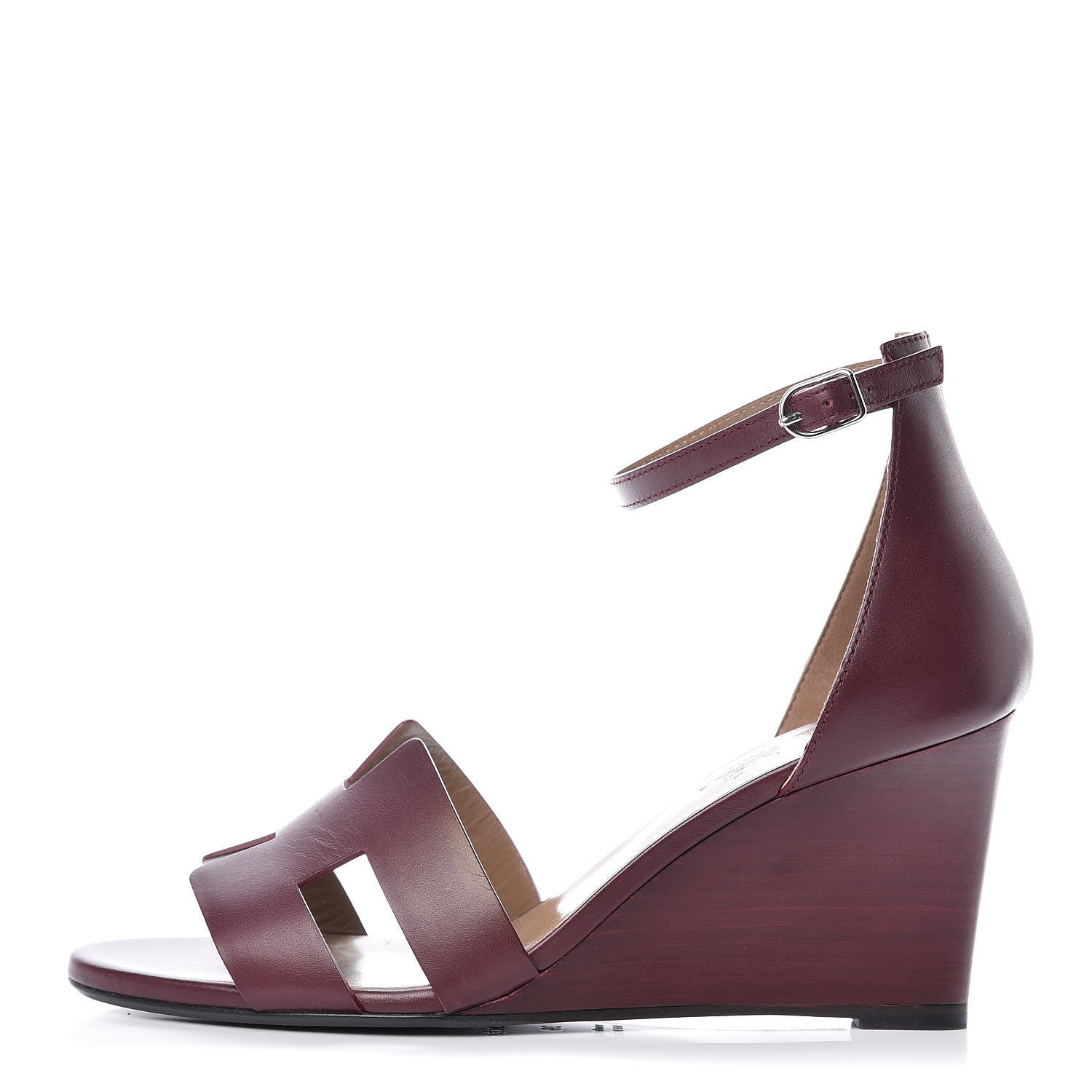 Hermes Calfskin Legend Wedge Sandals 39 1 of 6