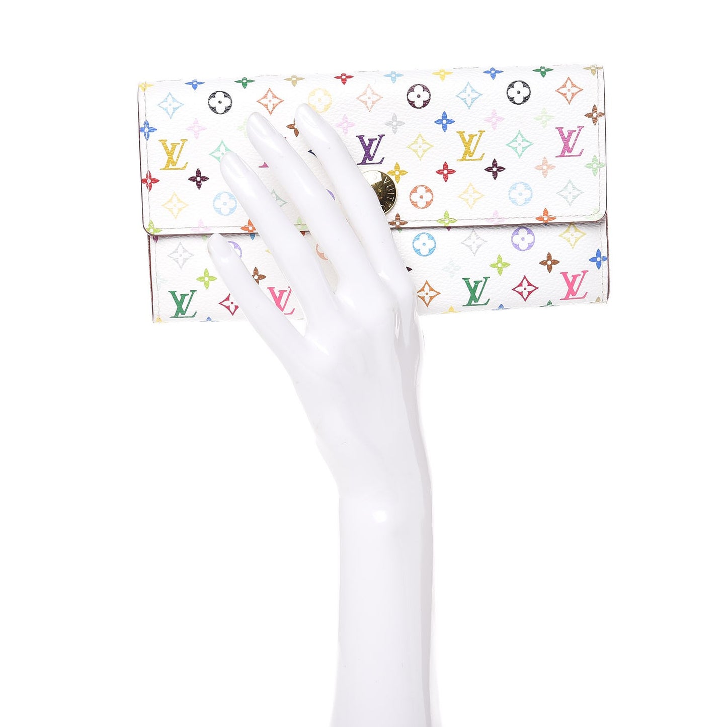 Monogram Multicolor Sarah Wallet White Eglantine