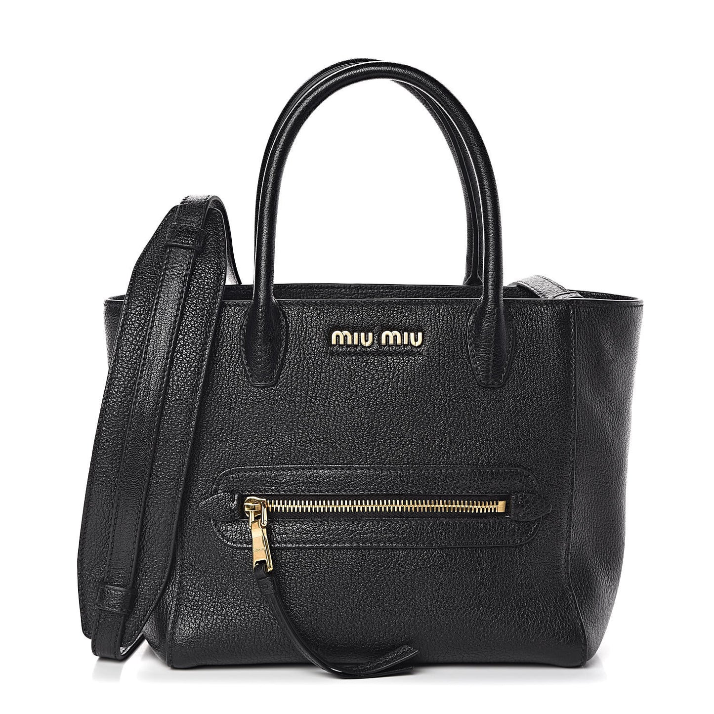 Goatskin Madras Tote Black