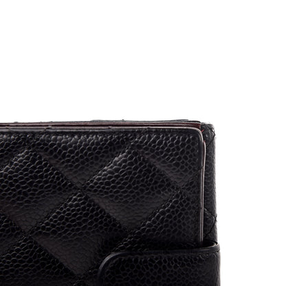 Chanel Caviar Quilted Compact French Flap Wallet Black 10 of 10