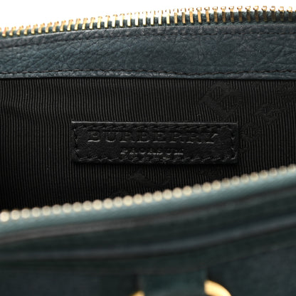 Burberry Prorsum Grainy Nubuck Alma Owl Clutch Indigo Green 6 of 12