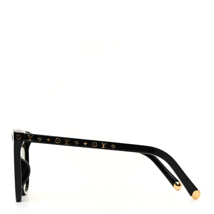Louis Vuitton Acetate My Monogram Light Cat Eye Sunglasses Z1657E Black 3 of 8