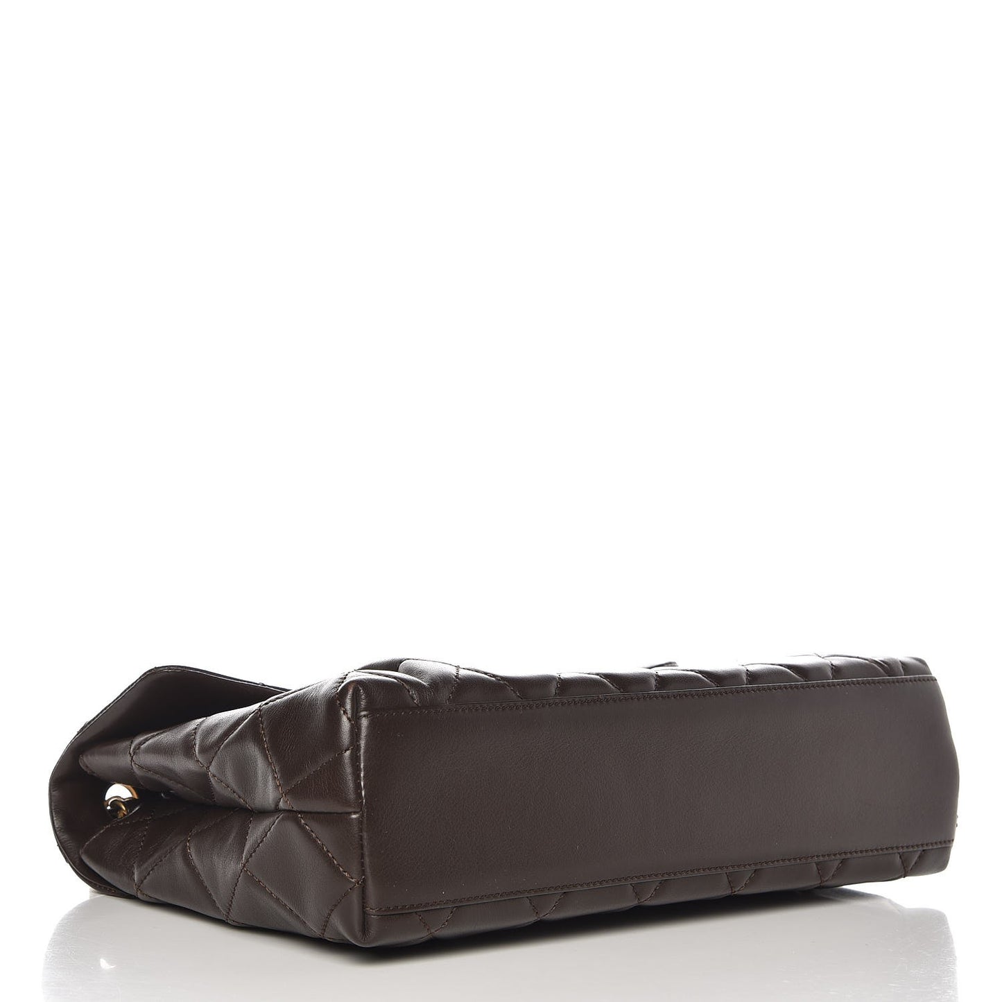 Lambskin Quilted Single Flap Black