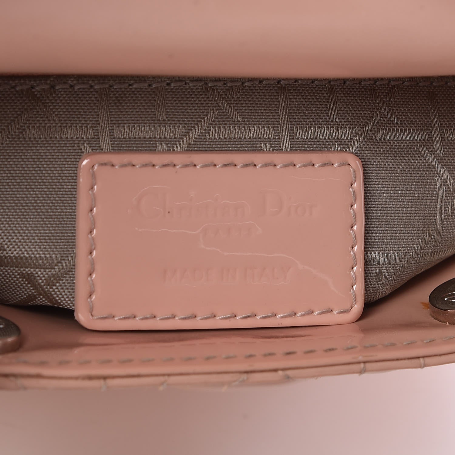 Christian Dior Patent Cannage Mini Lady Dior Light Pink 8 of 11