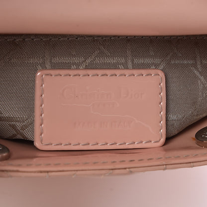 Christian Dior Patent Cannage Mini Lady Dior Light Pink 8 of 11