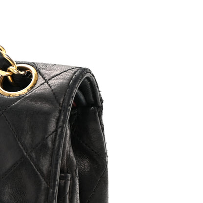 Chanel Lambskin Quilted Medium Double Flap Black 21 of 25