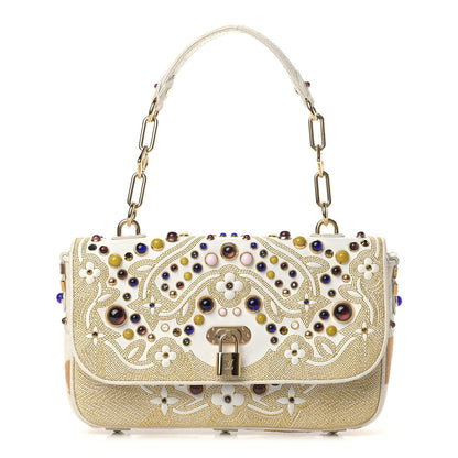 Louis Vuitton Calfskin Pony Hair Les Extraordinaires Tupelo PM White 1 of 14