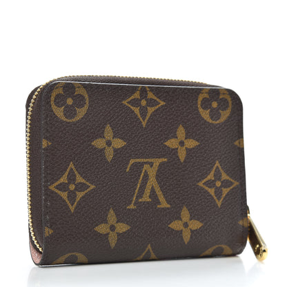 Louis Vuitton Monogram 2020 Christmas Animation Big Wheel Zippy Coin Purse Rose Ballerine 3 of 7
