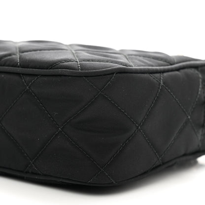 Prada Nylon Tessuto Impuntu Quilted Bandoliera Crossbody Bag Black 9 of 10