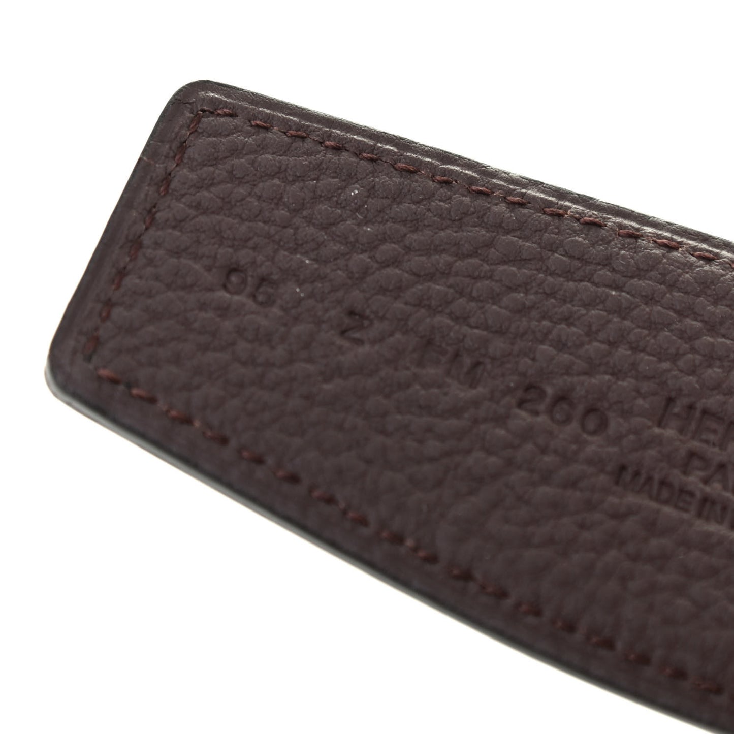 135 Togo 38mm Constance H Belt 95 Black Chocolate