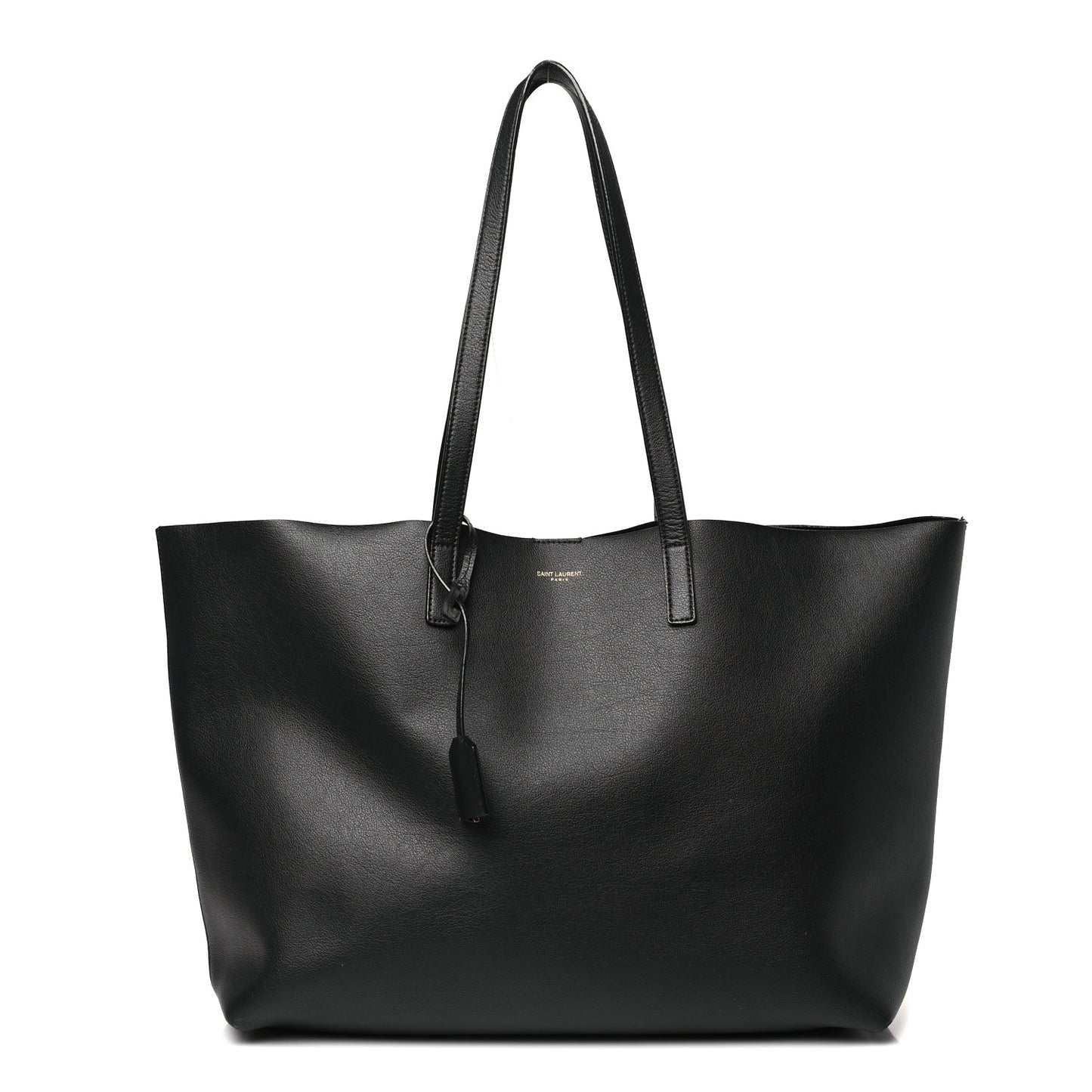 Calfskin Large Shopping Tote Black