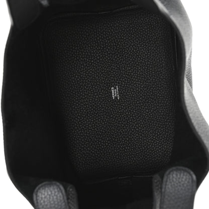 Hermes Taurillon Clemence Picotin Lock 22 MM Black 5 of 12