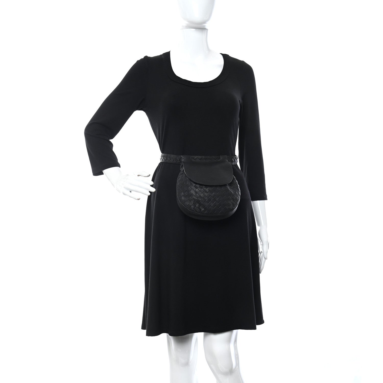 Bottega Veneta Nappa Intrecciato Belt Bag Black 2 of 12