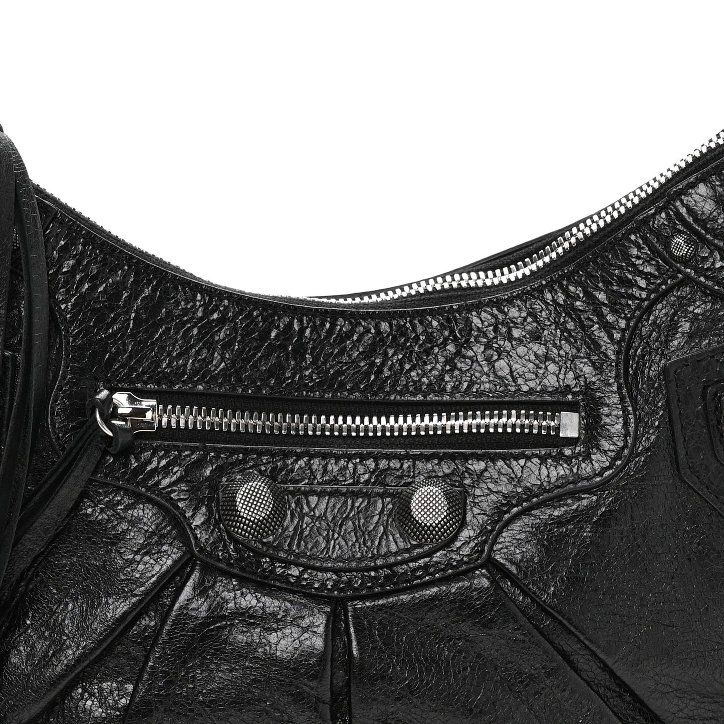 Agneau Arena Small Le Cagole Shoulder Bag Black