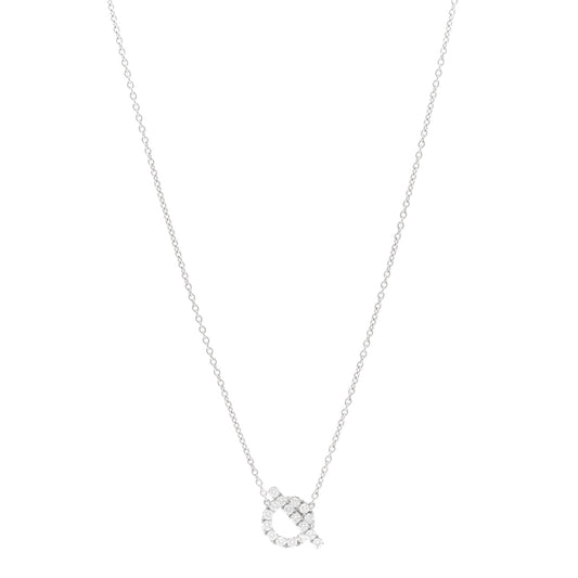 18K White Gold Diamond Finesse Pendant Necklace