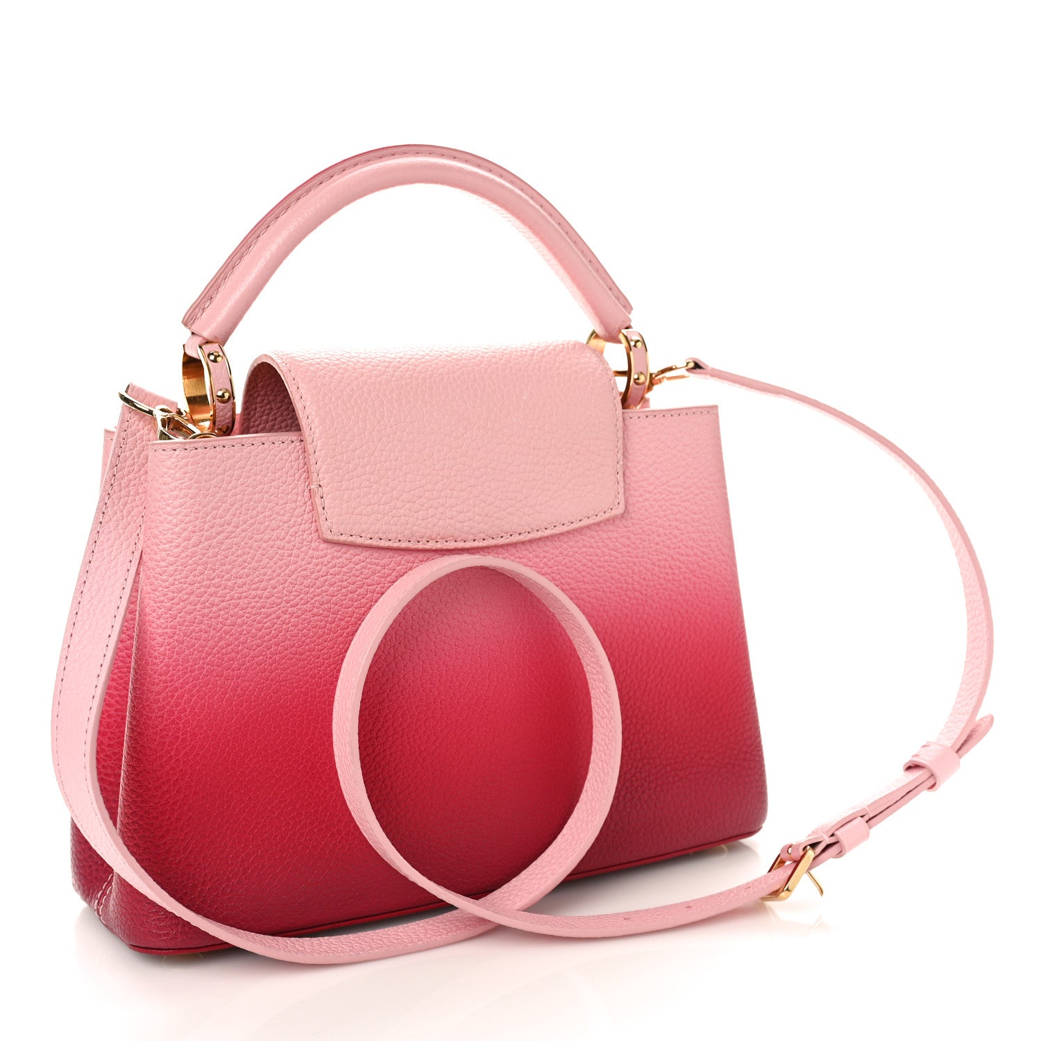 Louis Vuitton Taurillon Gradient Capucines BB Pink 2 of 9