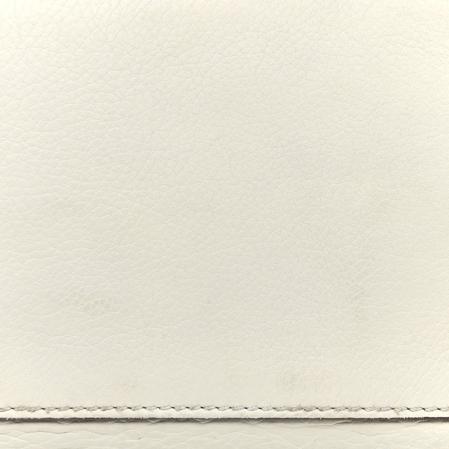 Fendi Calfskin Fur Monster Eyes Large Peekaboo Iconic Satchel White 17 of 27