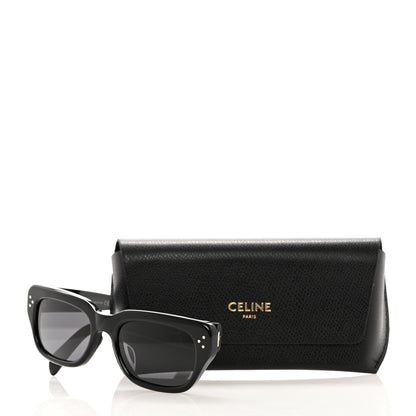 Celine Acetate Rectangular Sunglasses CL40267U Black 2 of 7