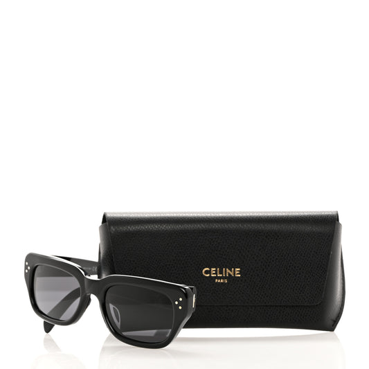 Acetate Rectangular Sunglasses CL40267U Black