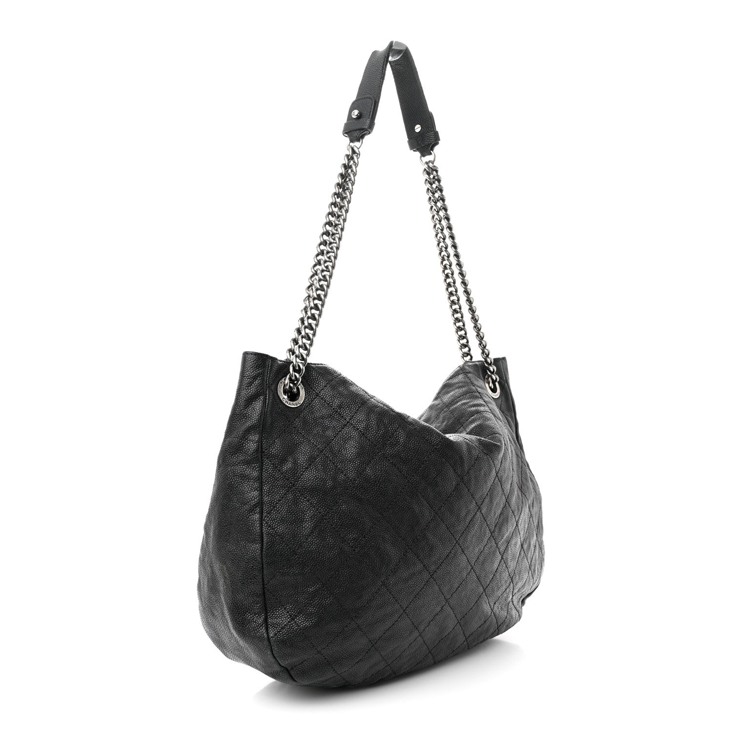 Chanel Caviar Quilted Simply CC Hobo Black 3 of 14