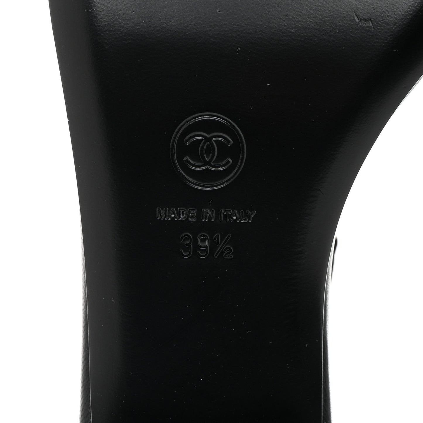 Lambskin Metal Heart Thong Sandals 39.5 Black