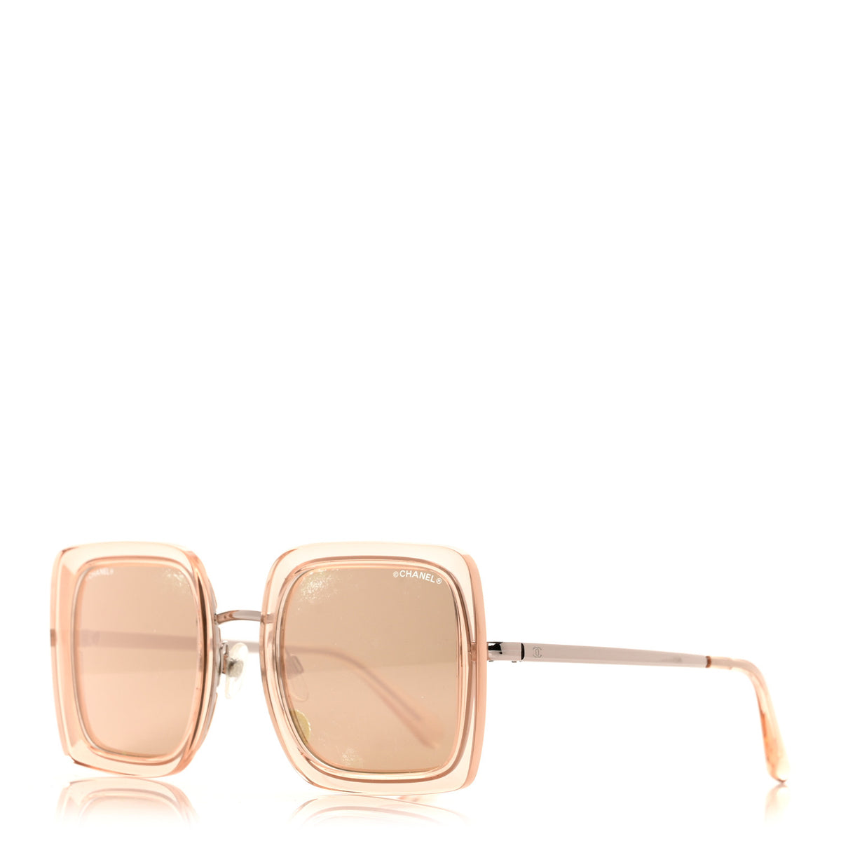 Chanel Mirror Square Sunglasses 4240 Pink 1 of 9