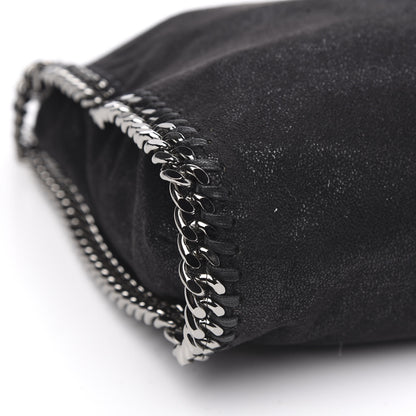 Stella McCartney Shaggy Deer Mini Falabella Fold Over Tote Black 8 of 9