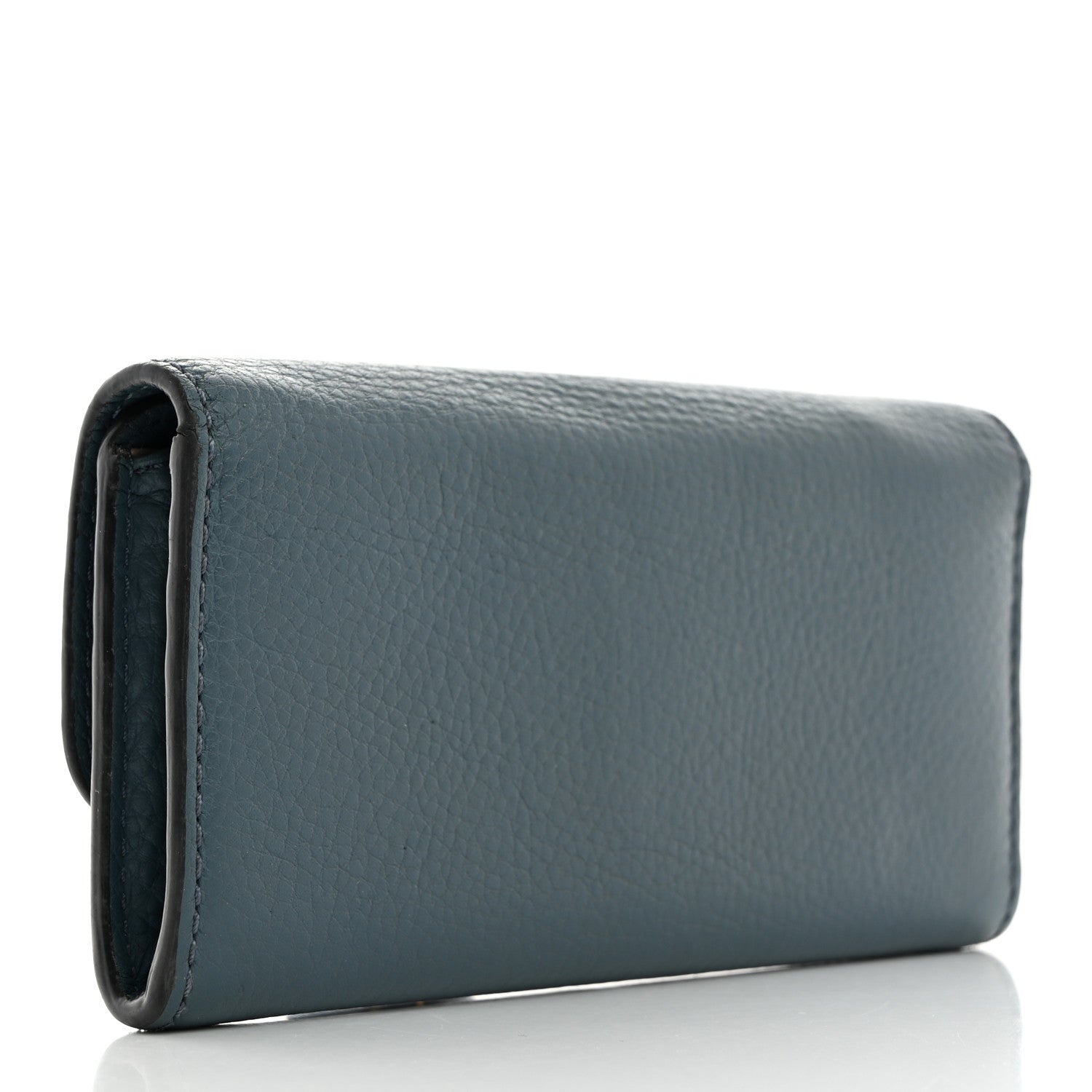 Chloe Calfskin Marcie Continental Flap Wallet Cloudy Blue 3 of 7
