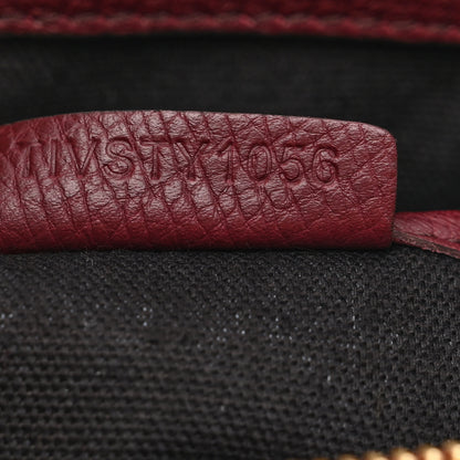 Burberry Grainy Calfskin House Check Medium Banner Tote Mahogany Red 9 of 17