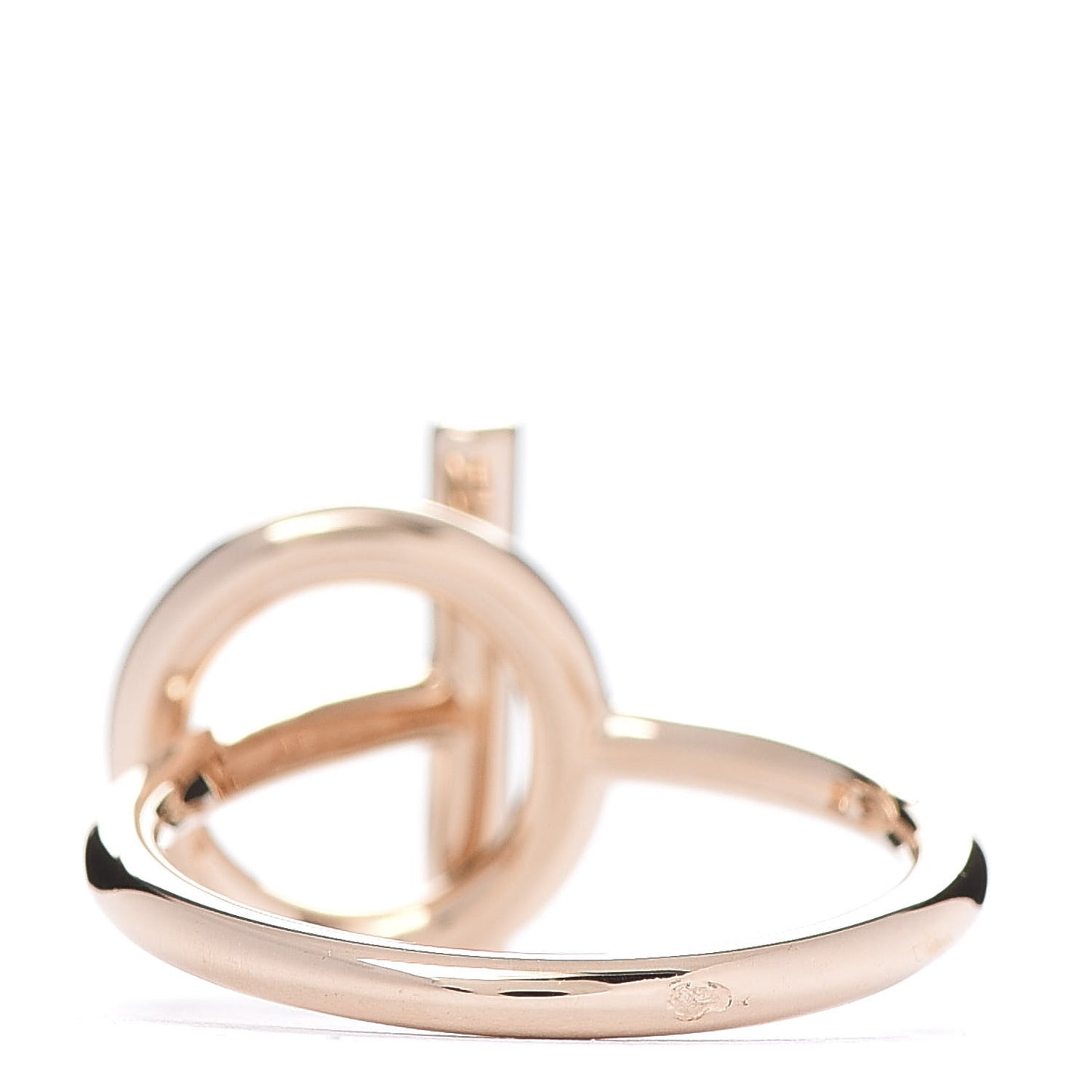 18K Rose Gold Diamond PM Echappee Ring 54 6.75