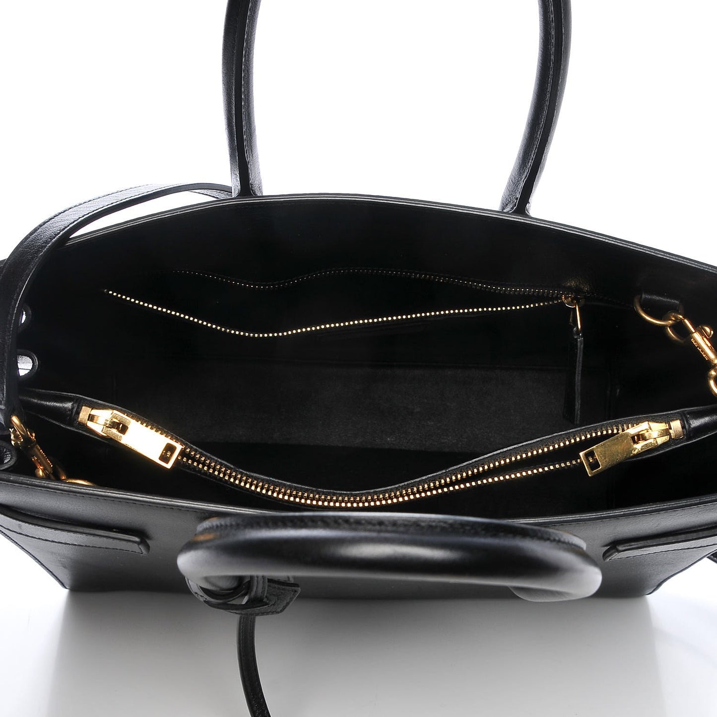 Calfskin Small Sac De Jour Black