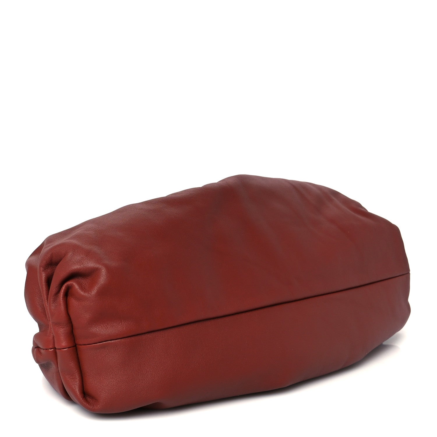 Bottega Veneta Smooth Butter Calf The Pouch Oversized Clutch Rust 4 of 11