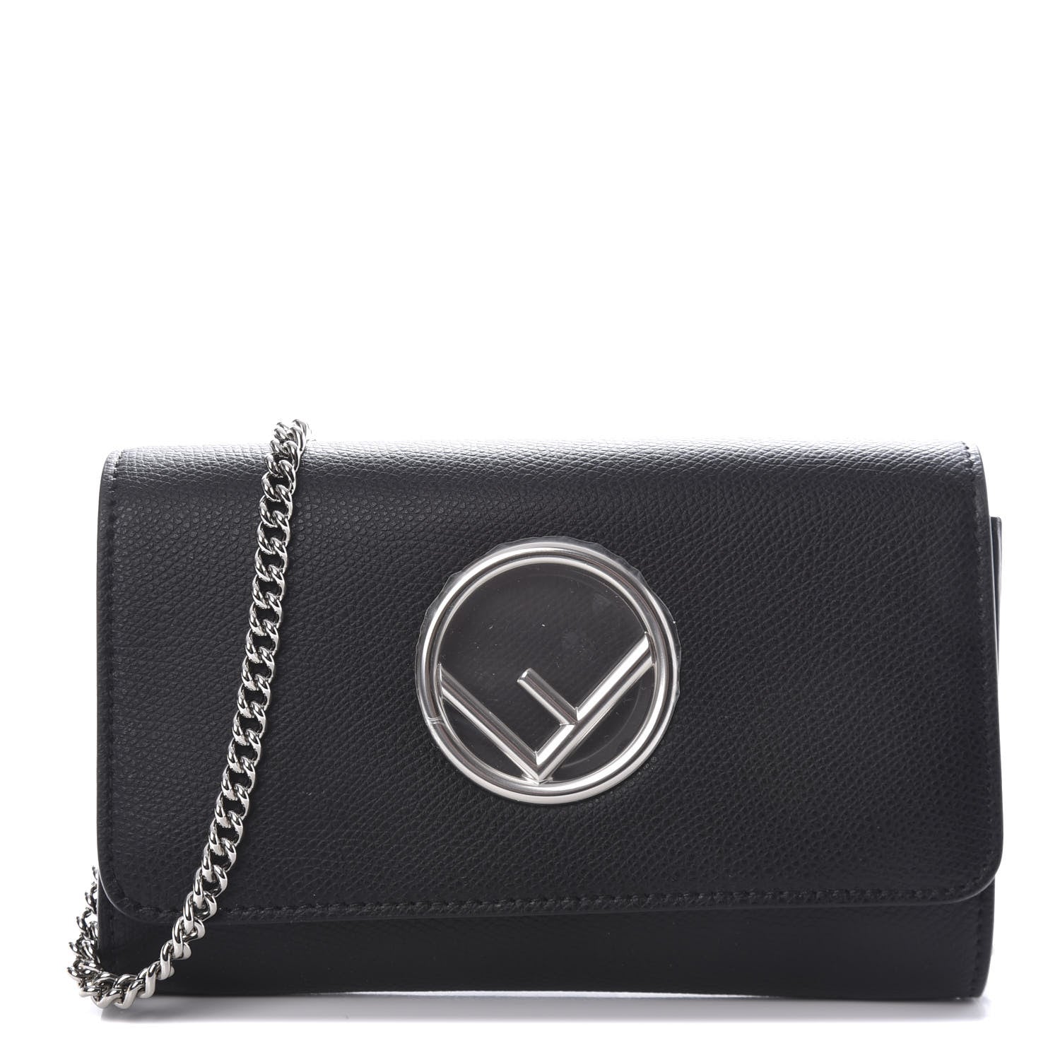 Fendi Vitello Cruise F is Fendi Wallet on Chain Black 1 of 10