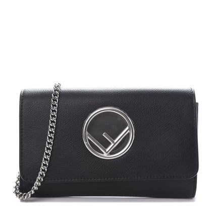Fendi Vitello Cruise F is Fendi Wallet on Chain Black 1 of 10