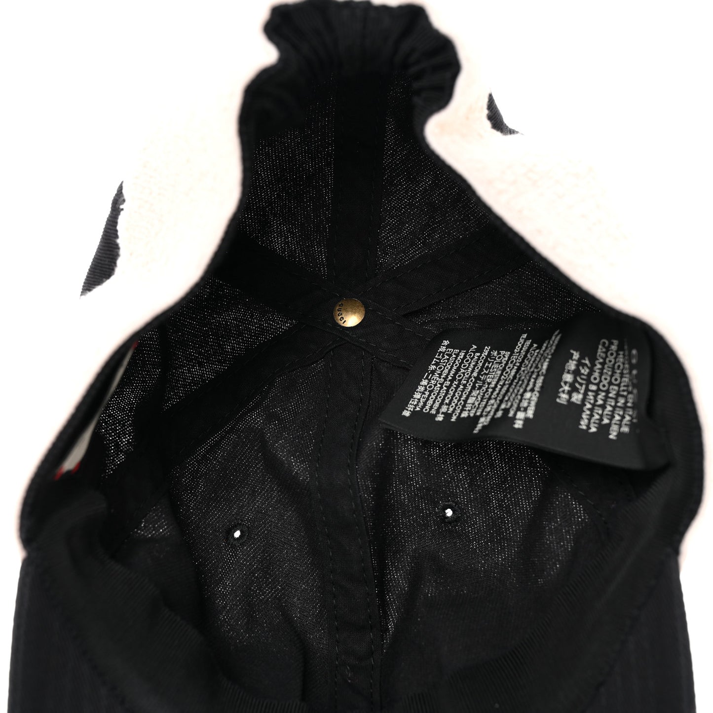 Gabardine Gucci Headband Baseball Hat M Black