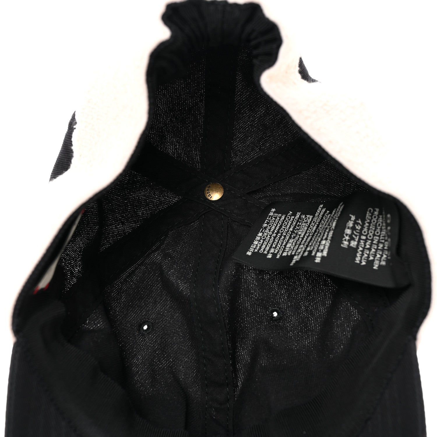 Gucci Gabardine Gucci Headband Baseball Hat M Black 7 of 13