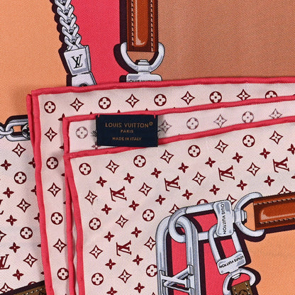 Louis Vuitton Silk My LV Chain Square Scarf 90 Grenadine 3 of 3