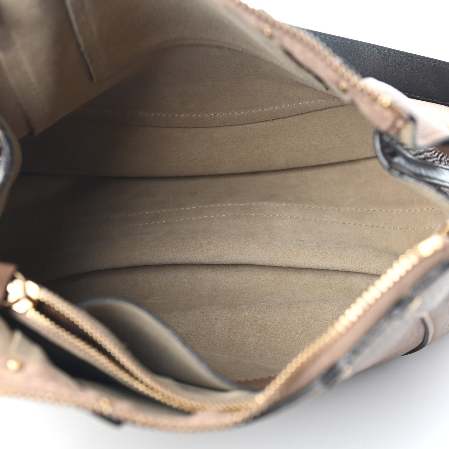Grained Calfskin Small Hayley Hobo Nut